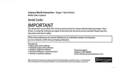 Cover of Literacy World Interactive Stage 1 Non-Fiction Multi User Pack Version 2 Framework