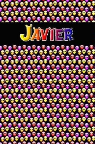 Cover of 120 Page Handwriting Practice Book with Colorful Alien Cover Javier