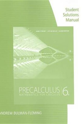 Cover of Precalculus Student Solution Manual