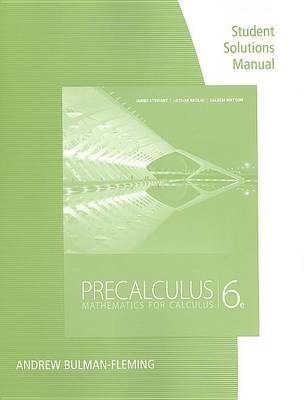 Book cover for Precalculus Student Solution Manual