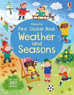 Book cover for First Sticker Book Weather and Seasons