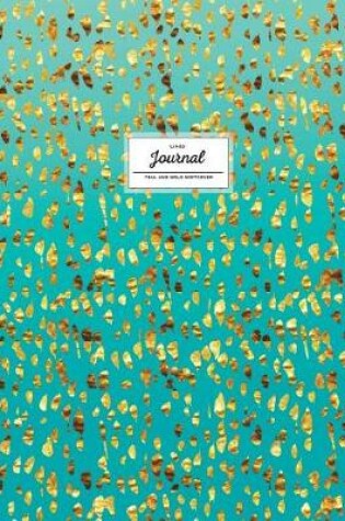 Cover of Lined Journal - Teal and Gold Softcover