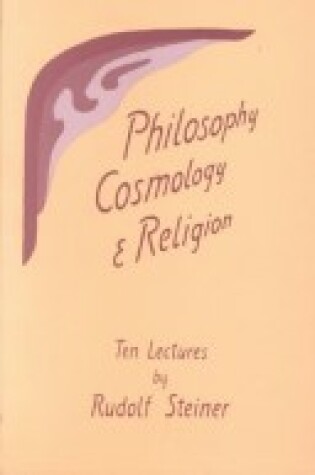 Cover of Philosophy, Cosmology and Religion