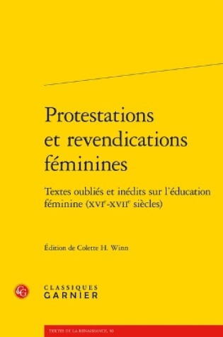 Cover of Protestations Et Revendications Feminines