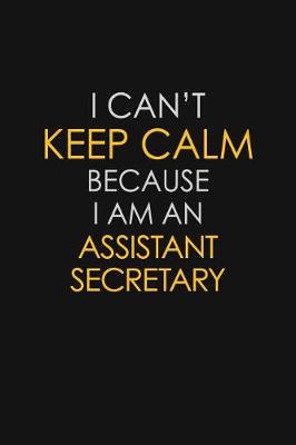 Book cover for I Can't Keep Calm Because I Am An Assistant Secretary