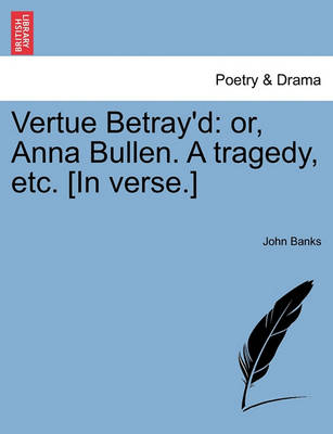 Book cover for Vertue Betray'd