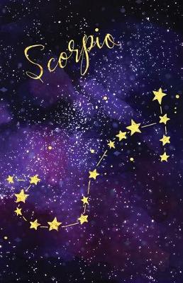 Cover of Journal Notebook Zodiac Sign Scorpio Constellation