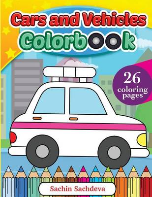 Book cover for Cars and Vehicles Colorbook