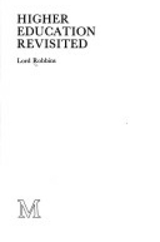 Cover of Higher Education Revisited