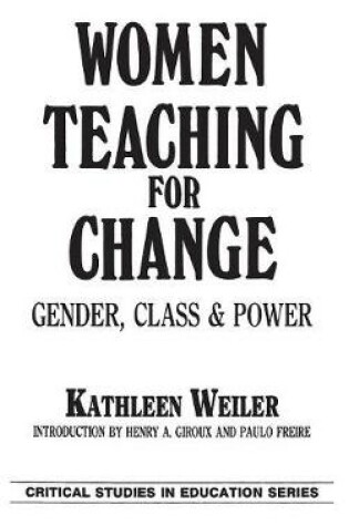 Cover of Women Teaching for Change