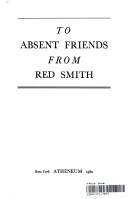 Book cover for To Absent Friends