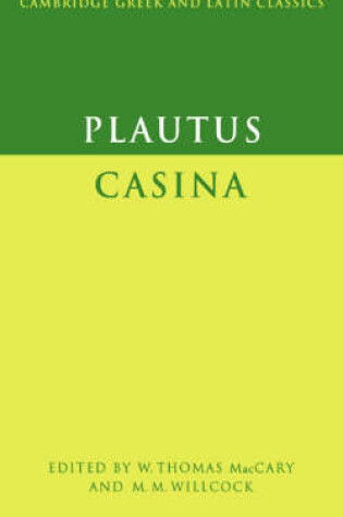 Cover of Plautus: Casina