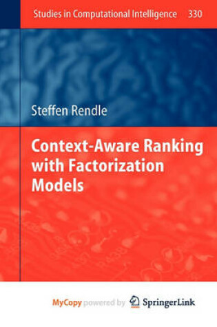 Cover of Context-Aware Ranking with Factorization Models