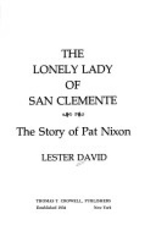 Cover of The Lonely Lady of San Clemente