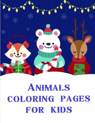 Book cover for Animals coloring pages for kids