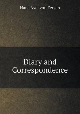 Book cover for Diary and Correspondence