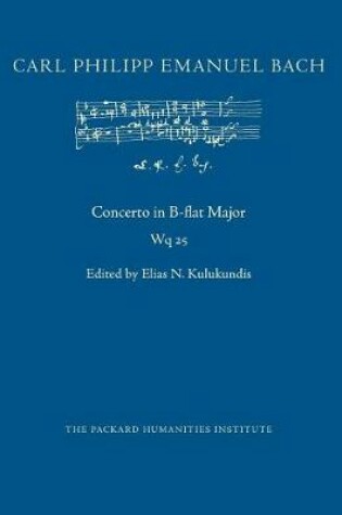 Cover of Concerto in B-flat Major, Wq 25