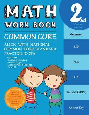 Book cover for 2nd Grade Math Workbook Common Core Math