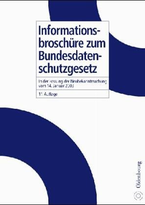 Book cover for Informationsbrosch�re Zum Bundesdatenschutzgesetz