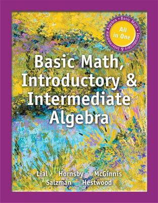 Book cover for Basic Math, Introductory and Intermediate Algebra