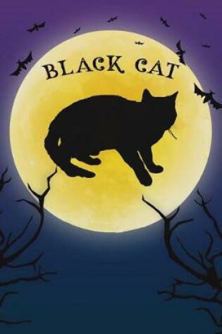 Cover of Black Cat Notebook Halloween Journal
