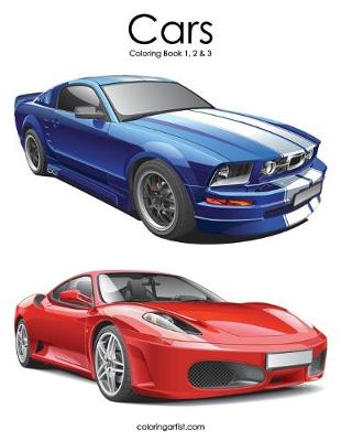 Book cover for Cars Coloring Book 1, 2 & 3