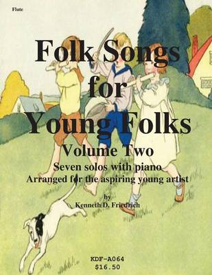 Book cover for Folk Songs for Young Folks, Vol. 2 - flute and piano