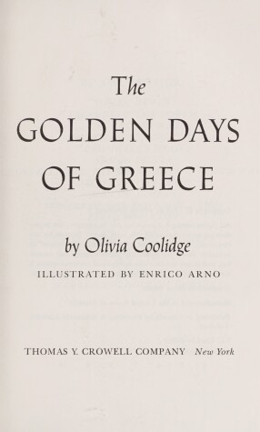 Book cover for The Golden Days of Greece