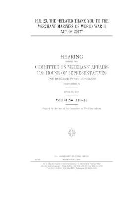 Book cover for H.R. 23