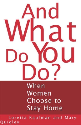 Book cover for And What Do You Do?