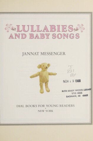 Cover of Messenger Jannat : Lullabies and Baby Songs (Hbk)