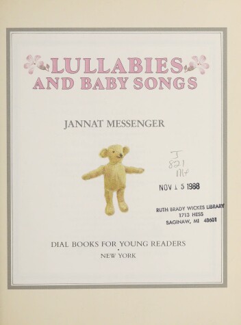 Book cover for Messenger Jannat : Lullabies and Baby Songs (Hbk)