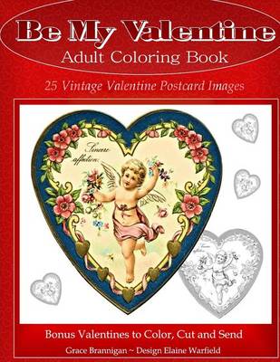 Book cover for Be My Valentine Adult Coloring Book