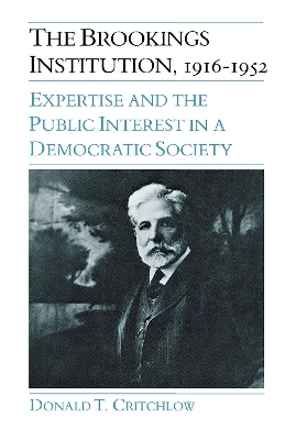 Book cover for The Brookings Institution, 1916–1952