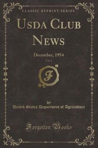 Cover of USDA Club News, Vol. 6