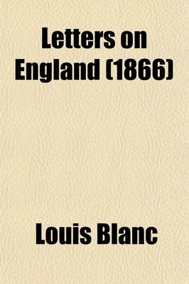 Book cover for Letters on England (Volume 2)