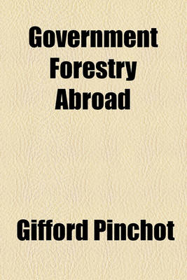 Book cover for Government Forestry Abroad