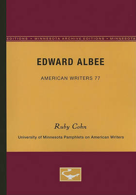 Book cover for Edward Albee - American Writers 77