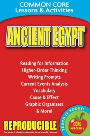 Cover of Ancient Egypt Common Core Lessons & Activities