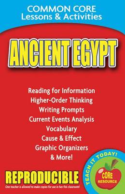 Book cover for Ancient Egypt Common Core Lessons & Activities