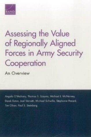 Cover of Assessing the Value of Regionally Aligned Forces in Army Security Cooperation