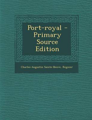 Book cover for Port-Royal - Primary Source Edition