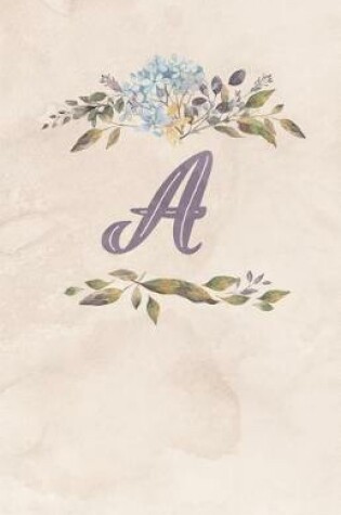 Cover of Vintage Floral Monogram Journal - A