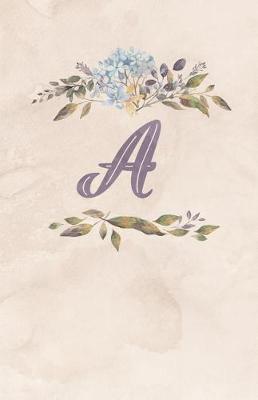 Book cover for Vintage Floral Monogram Journal - A