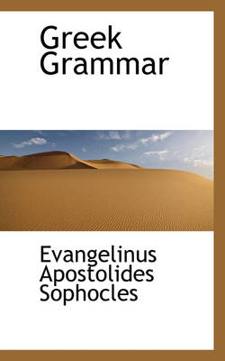 Book cover for Greek Grammar