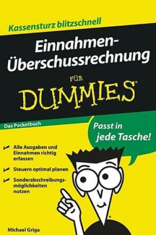 Cover of Einnahmenuberschussrechnung fur Dummies Das Pocketbuch