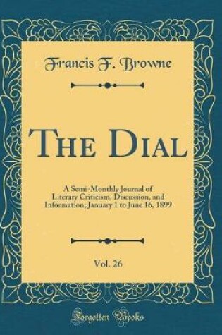 Cover of The Dial, Vol. 26