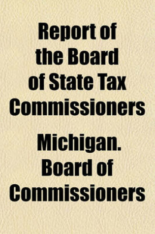 Cover of Report of the Board of State Tax Commissioners