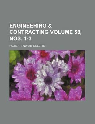 Book cover for Engineering & Contracting Volume 58, Nos. 1-3