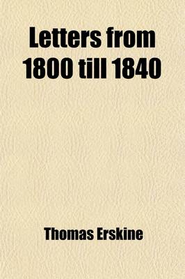 Book cover for Letters from 1800 Till 1840